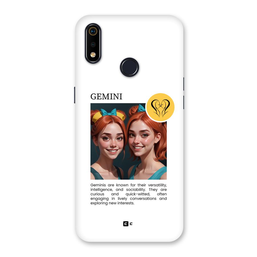 Golden Gemini Back Case for Realme 3i