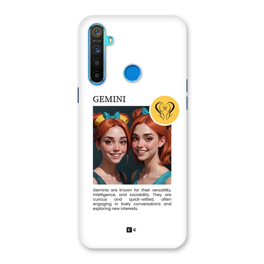 Golden Gemini Back Case for Realme 5