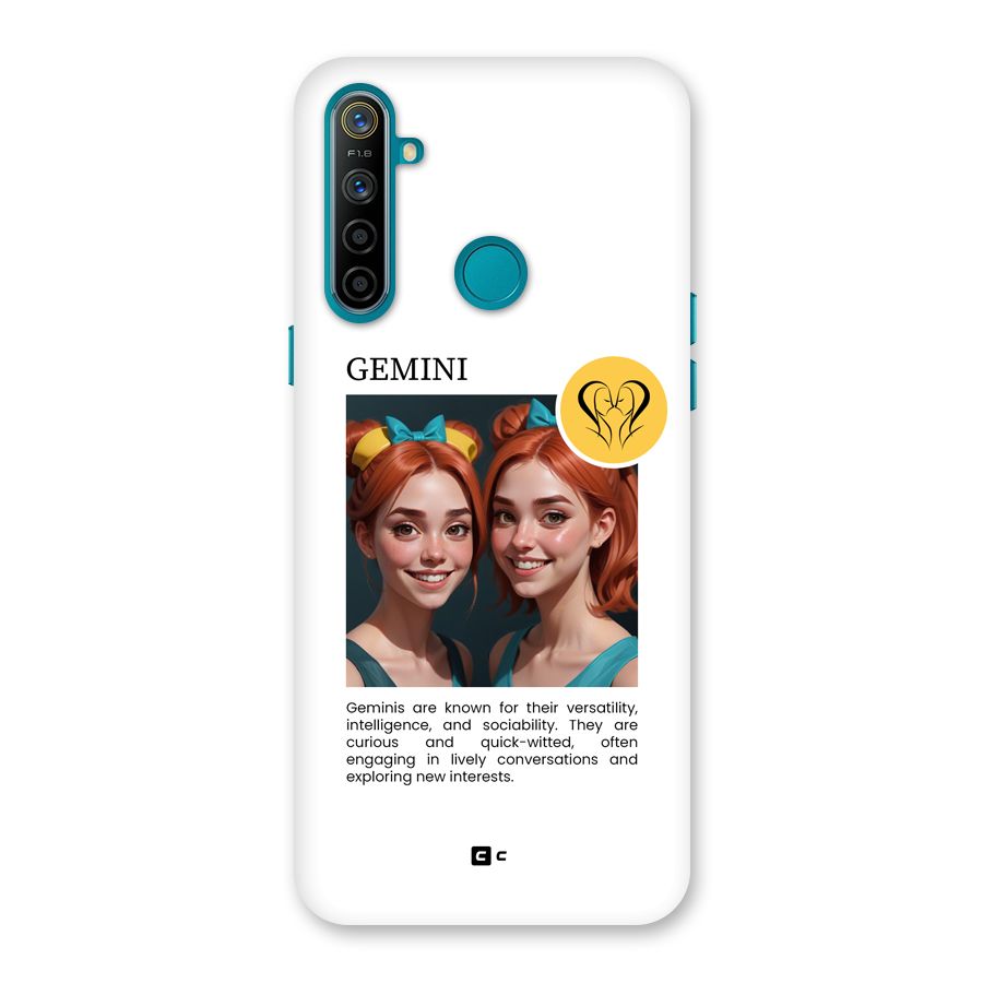 Golden Gemini Back Case for Realme 5i