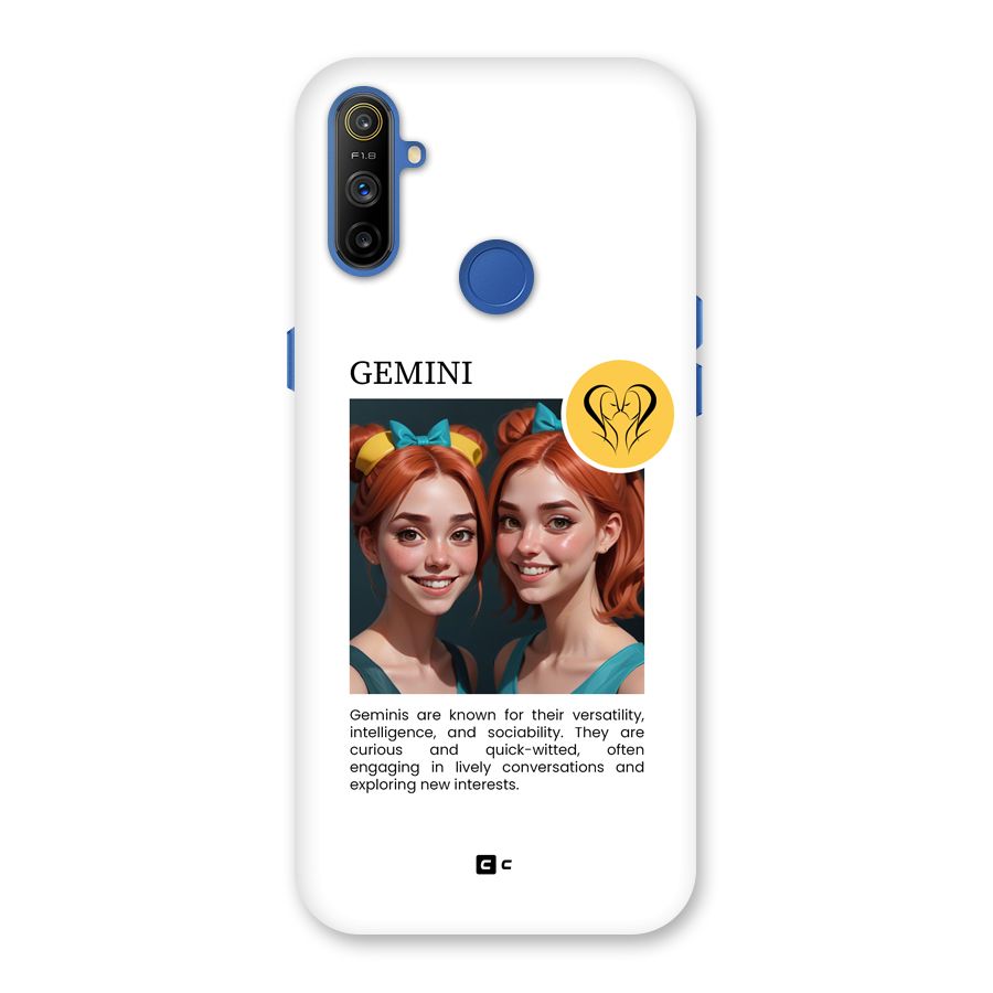 Golden Gemini Back Case for Realme Narzo 10A