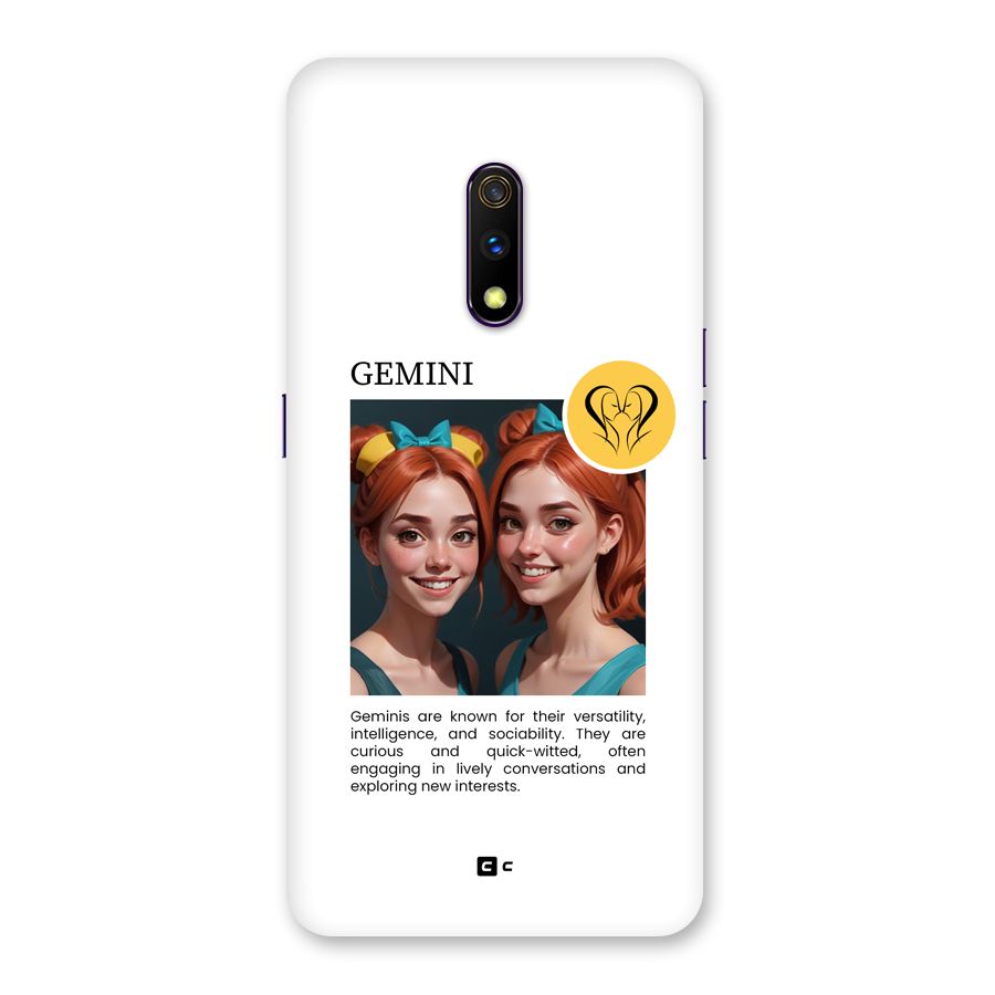 Golden Gemini Back Case for Realme X