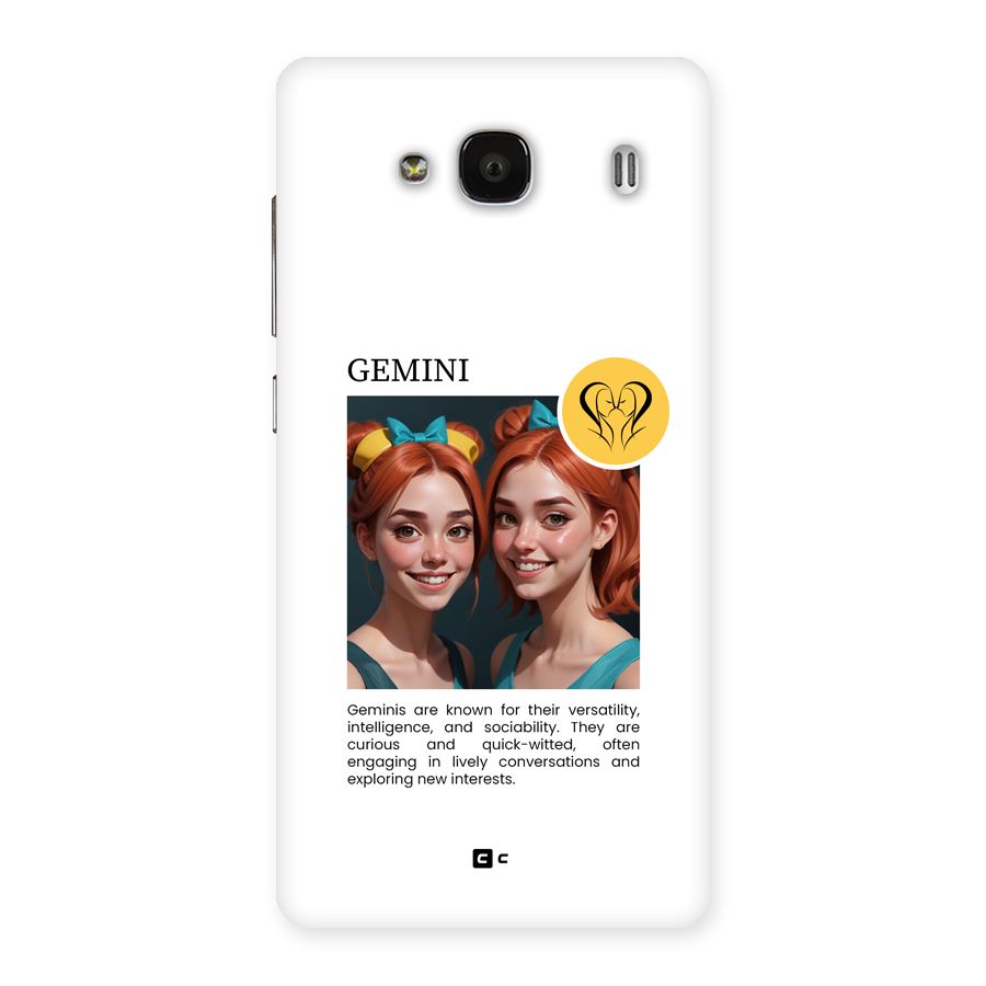 Golden Gemini Back Case for Redmi 2