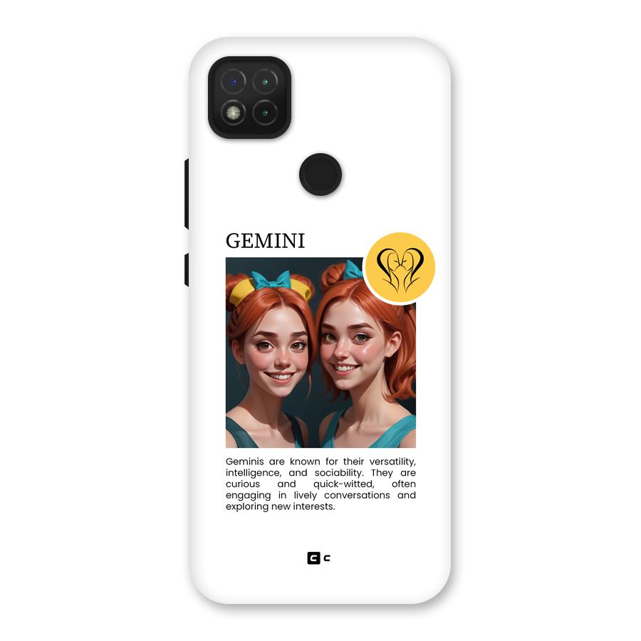 Golden Gemini Back Case for Redmi 9