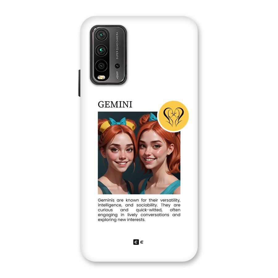 Golden Gemini Back Case for Redmi 9 Power