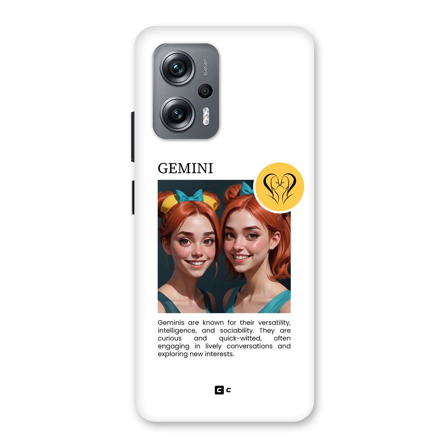 Golden Gemini Back Case for Redmi K50i