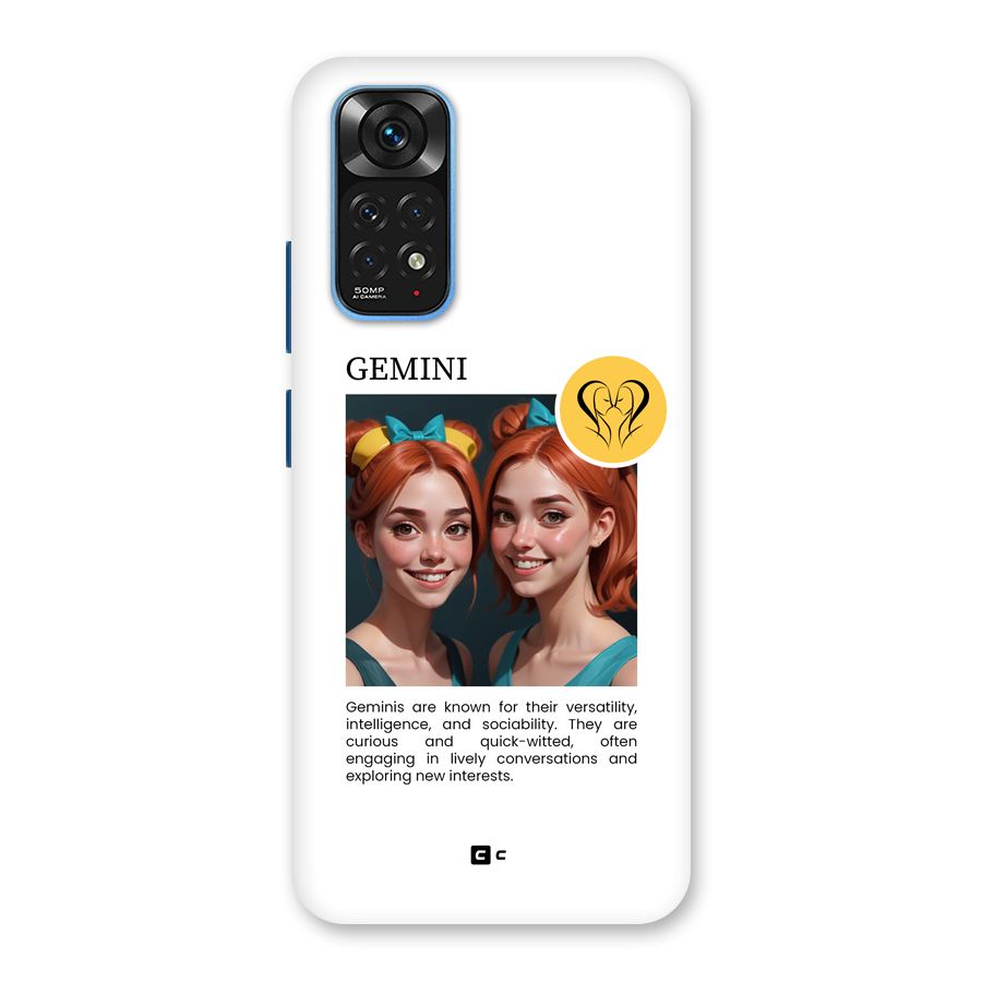 Golden Gemini Back Case for Redmi Note 11S