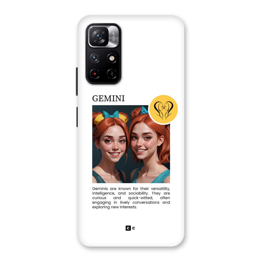 Golden Gemini Back Case for Redmi Note 11T 5G
