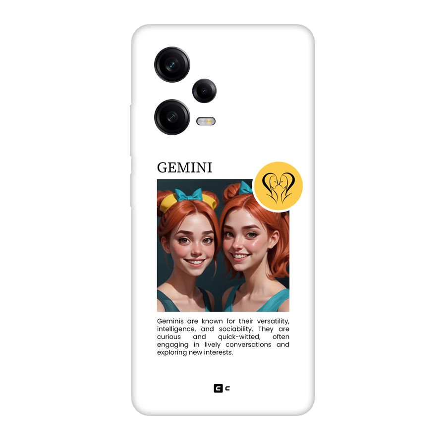 Golden Gemini Back Case for Redmi Note 12 Pro
