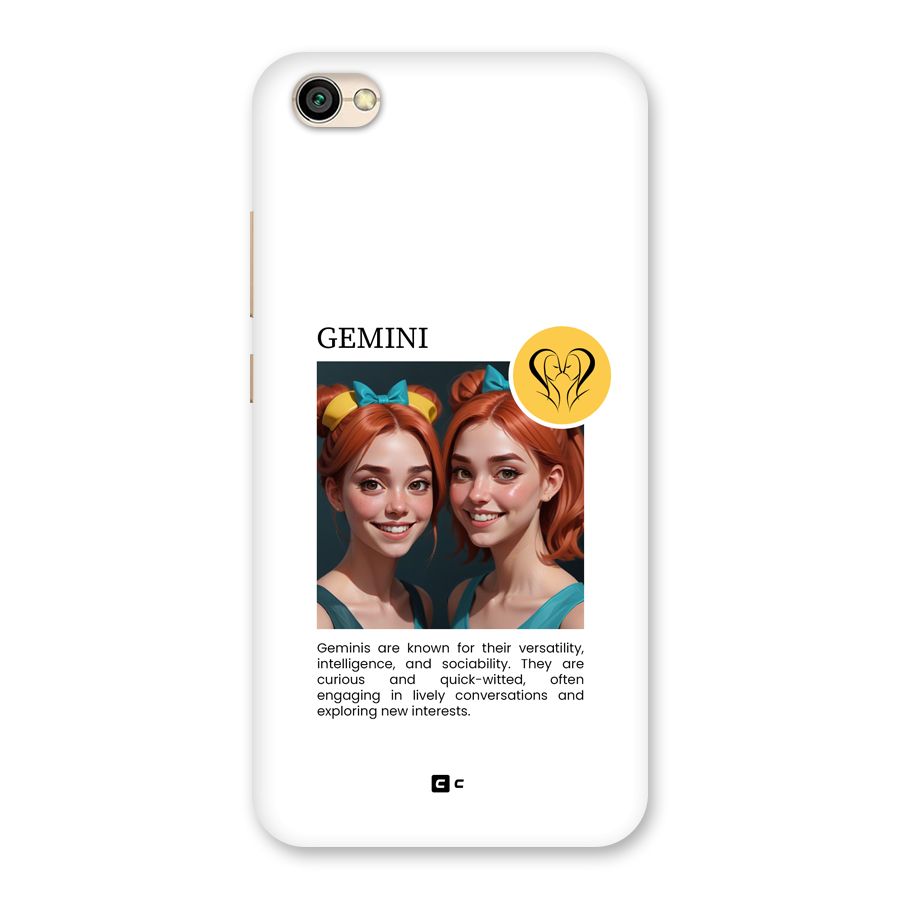 Golden Gemini Back Case for Redmi Y1 Lite