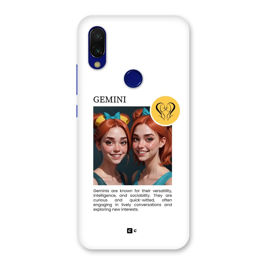 Golden Gemini Back Case for Redmi Y3