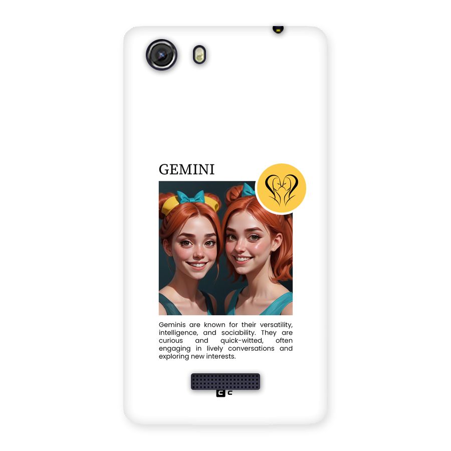 Golden Gemini Back Case for Unite 3