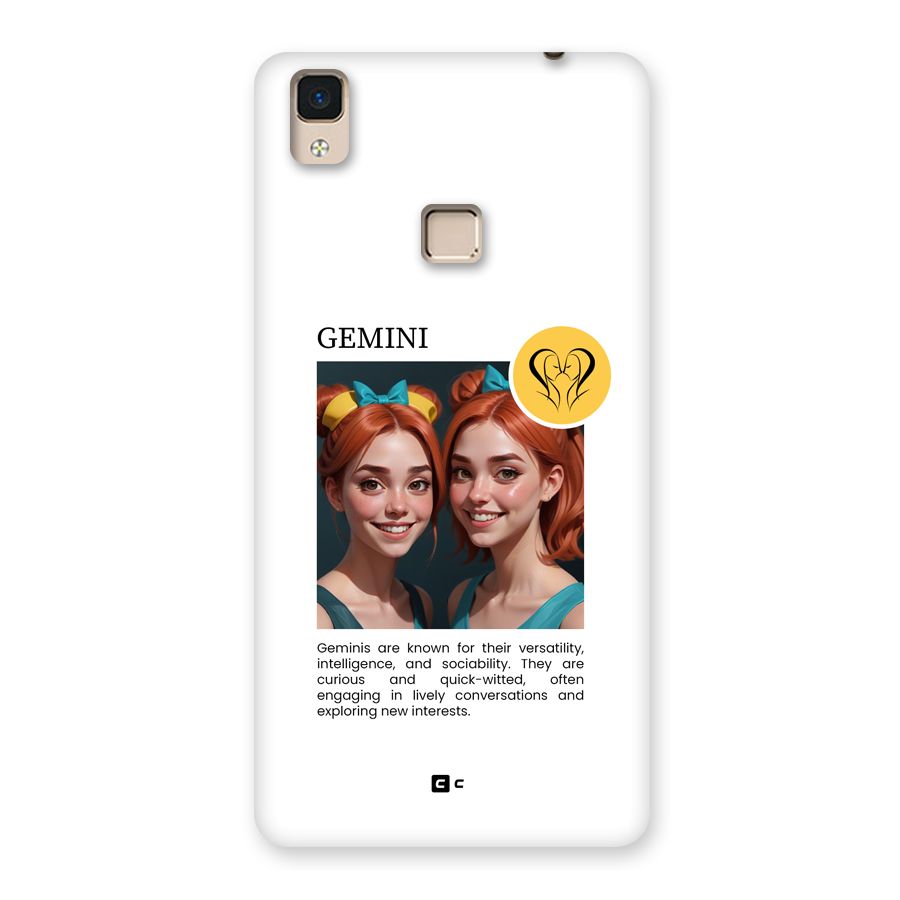 Golden Gemini Back Case for V3 Max
