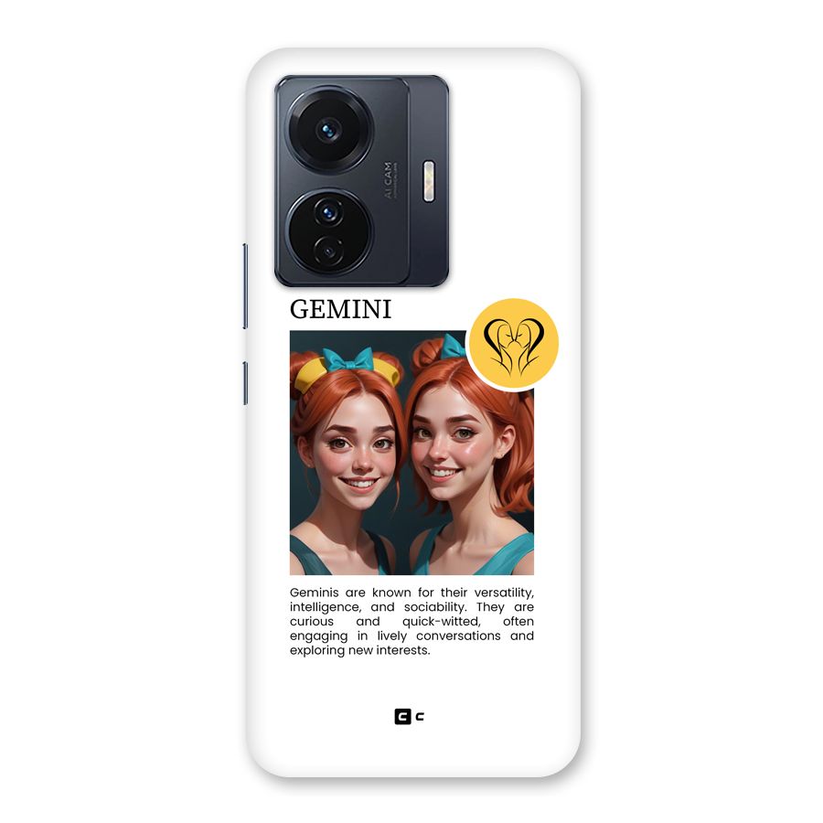 Golden Gemini Back Case for Vivo T1 Pro