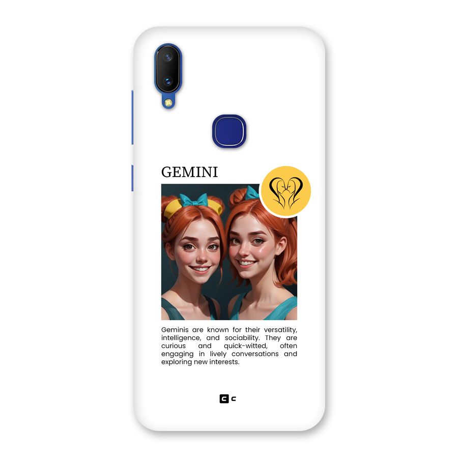 Golden Gemini Back Case for Vivo V11