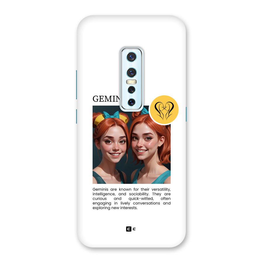 Golden Gemini Back Case for Vivo V17 Pro