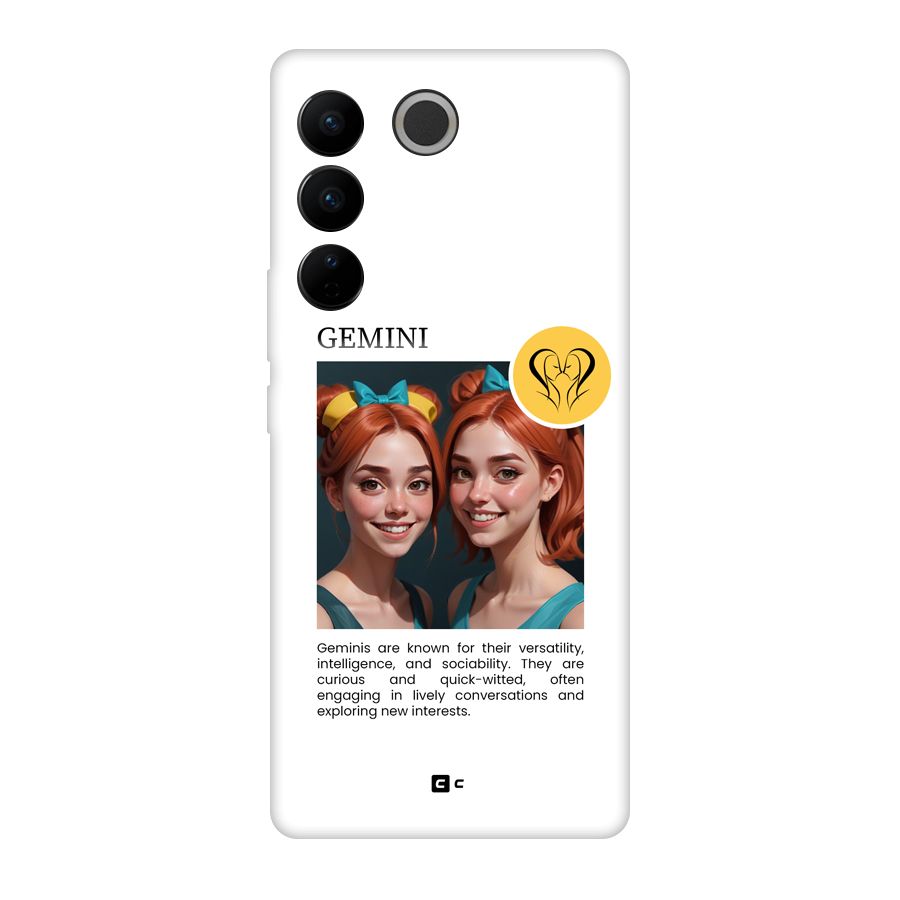 Golden Gemini Back Case for Vivo V27