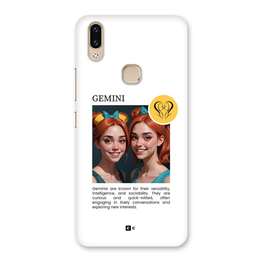 Golden Gemini Back Case for Vivo V9 Youth