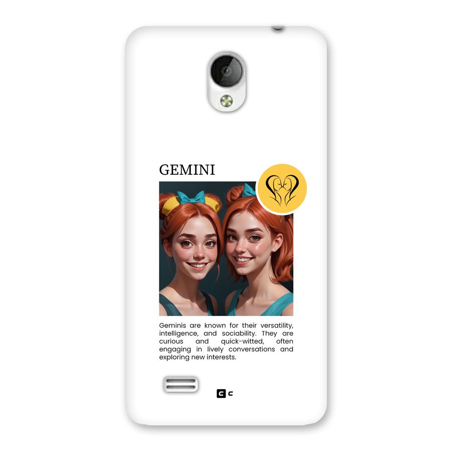 Golden Gemini Back Case for Vivo Y21