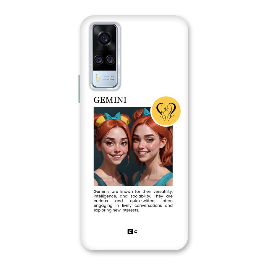 Golden Gemini Back Case for Vivo Y31
