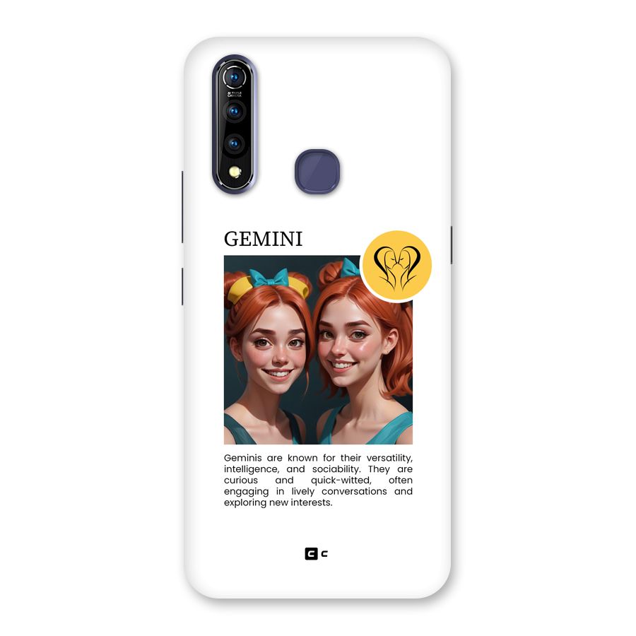 Golden Gemini Back Case for Vivo Z1 Pro