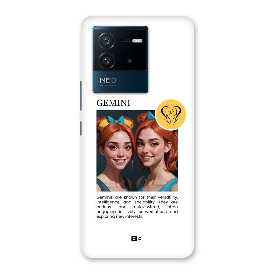 Golden Gemini Back Case for Vivo iQOO Neo 6 5G