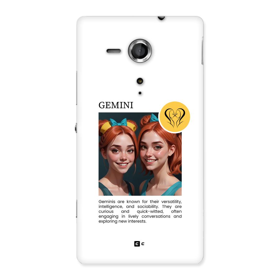 Golden Gemini Back Case for Xperia Sp