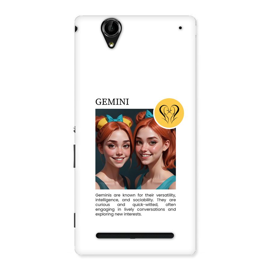 Golden Gemini Back Case for Xperia T2