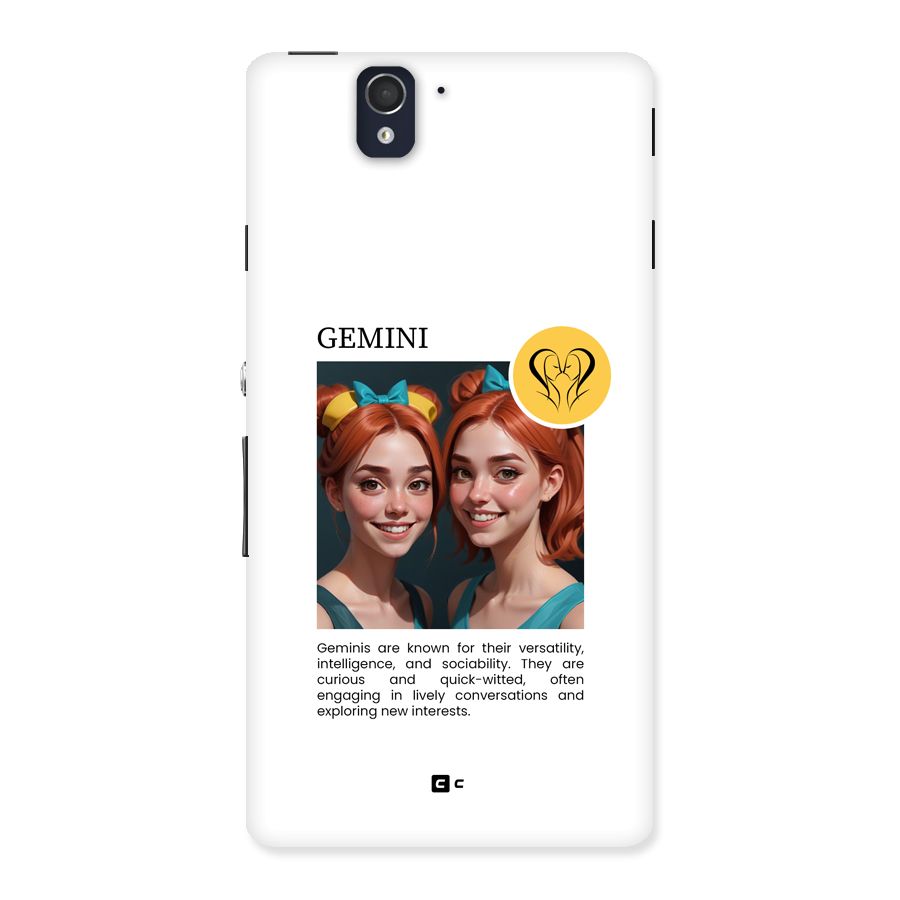 Golden Gemini Back Case for Xperia Z