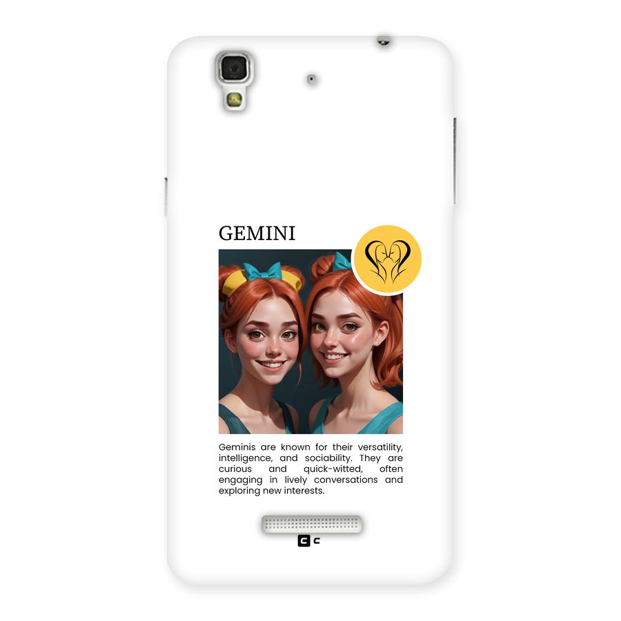 Golden Gemini Back Case for YU Yureka Plus