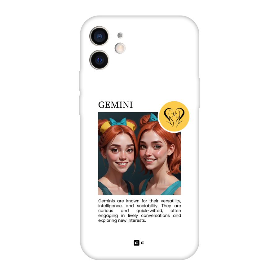 Golden Gemini Back Case for iPhone 12