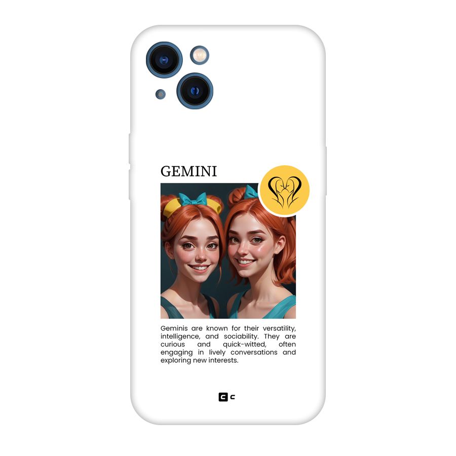 Golden Gemini Back Case for iPhone 13