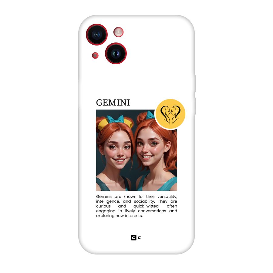 Golden Gemini Back Case for iPhone 14 Plus