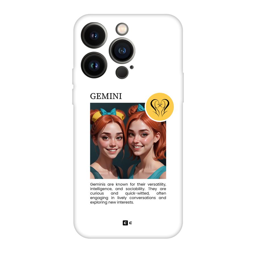 Golden Gemini Back Case for iPhone 14 Pro