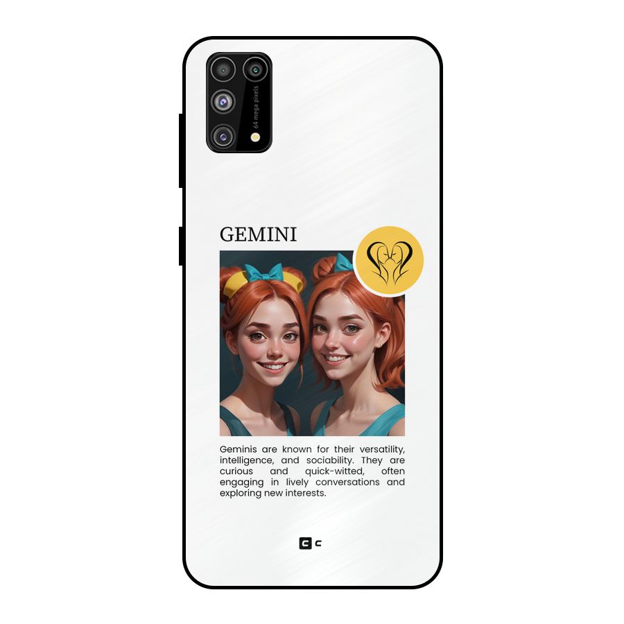 Golden Gemini Metal Back Case for Galaxy F41