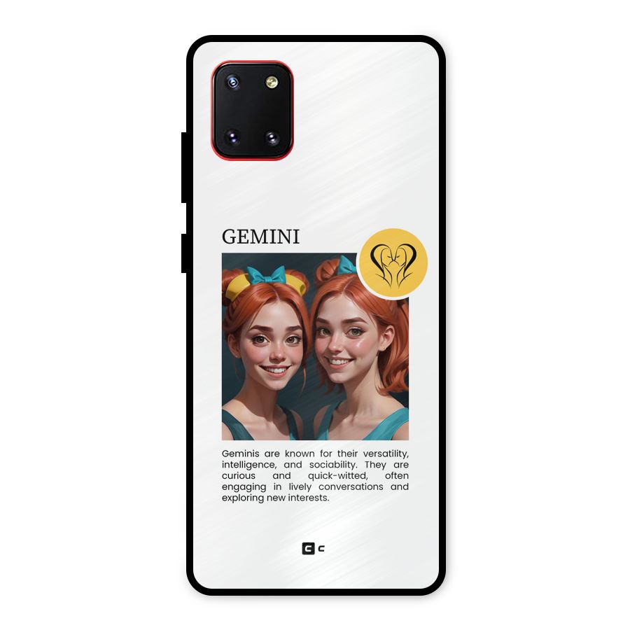 Golden Gemini Metal Back Case for Galaxy Note 10 Lite