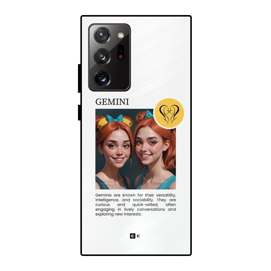 Golden Gemini Metal Back Case for Galaxy Note 20 Ultra 5G