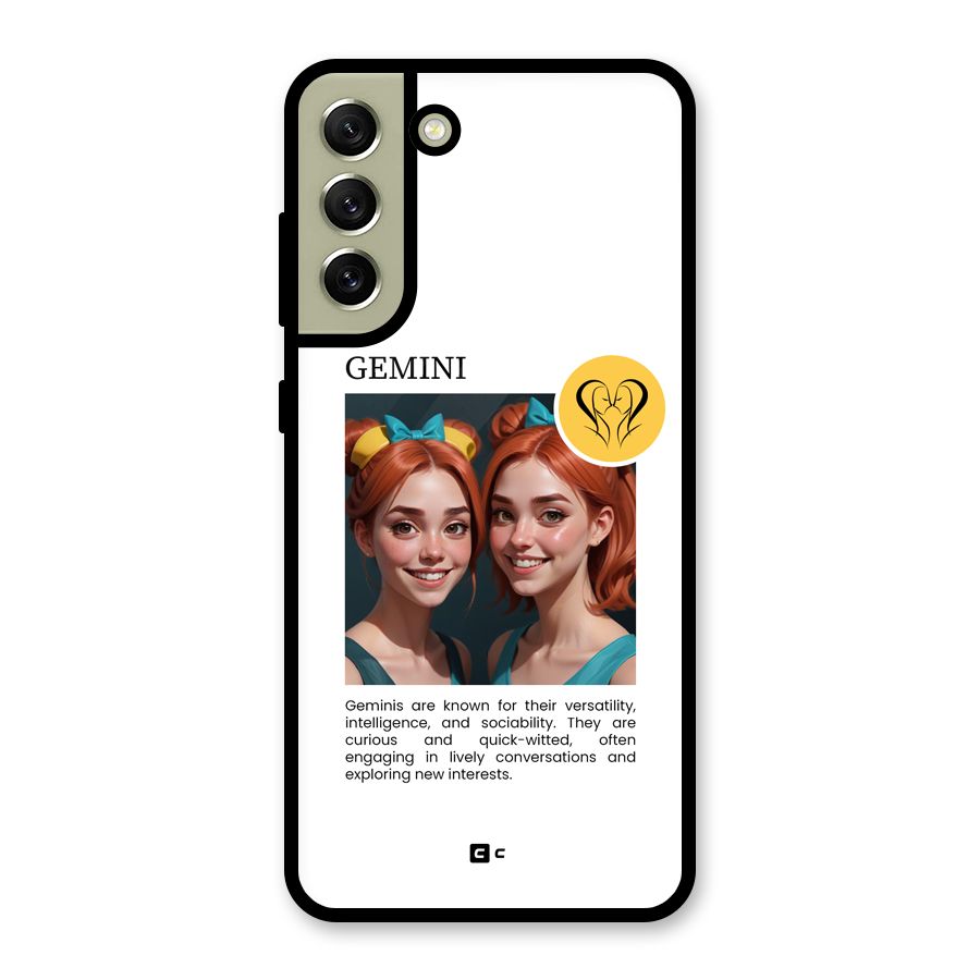 Golden Gemini Metal Back Case for Galaxy S21 FE 5G (2023)