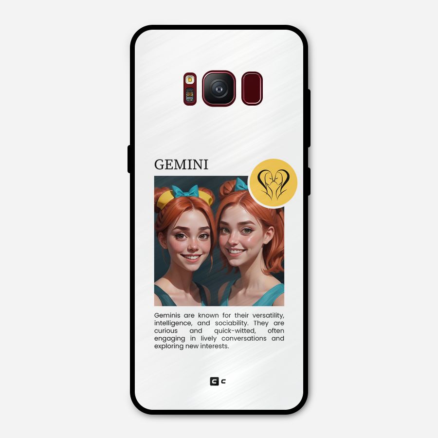 Golden Gemini Metal Back Case for Galaxy S8