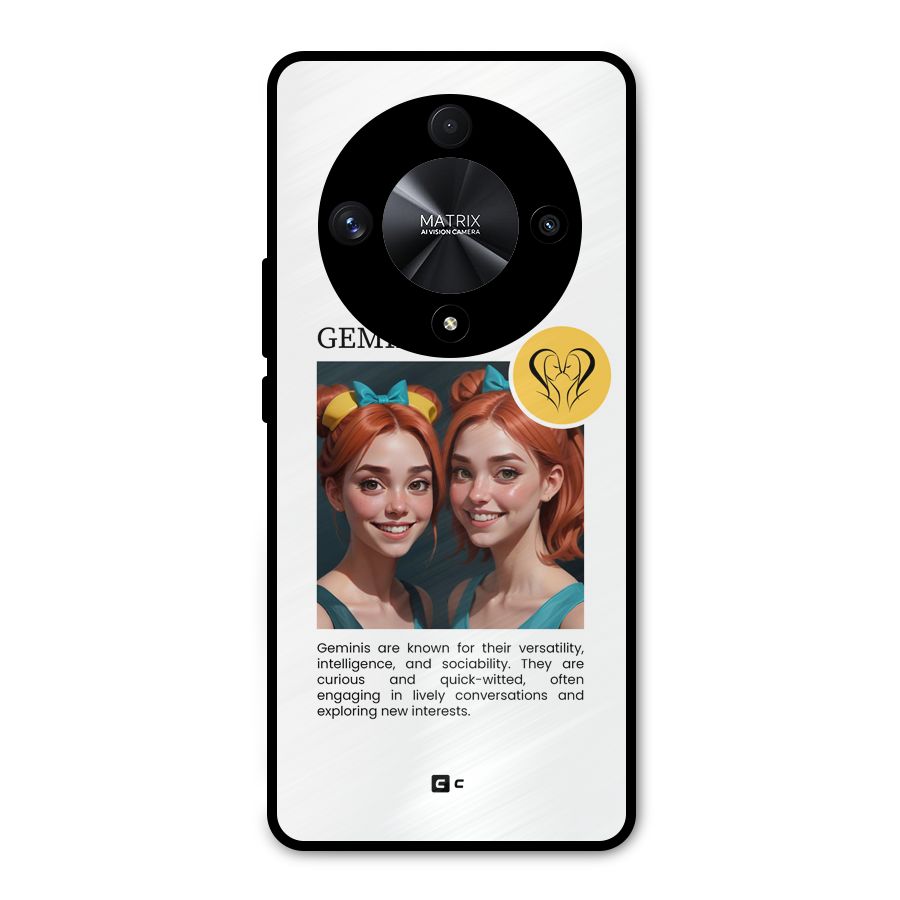 Golden Gemini Metal Back Case for Honor X9b
