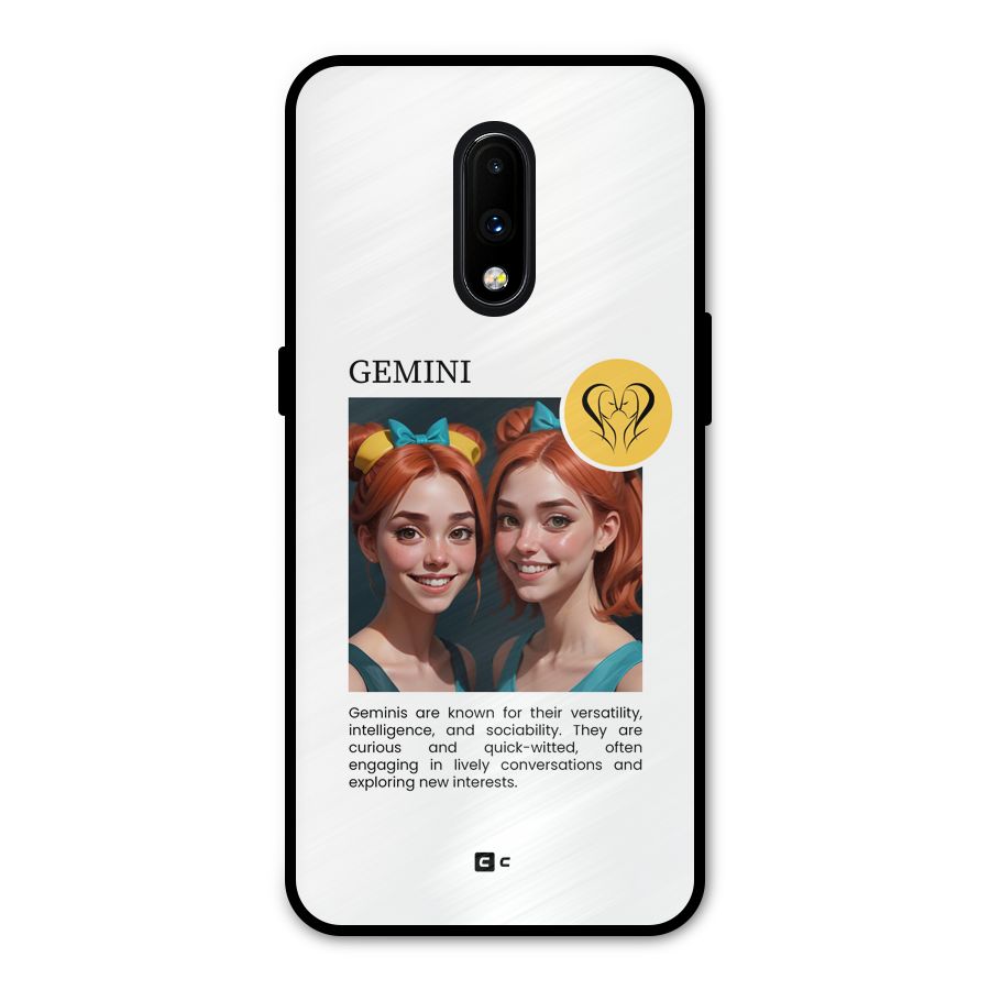 Golden Gemini Metal Back Case for OnePlus 7