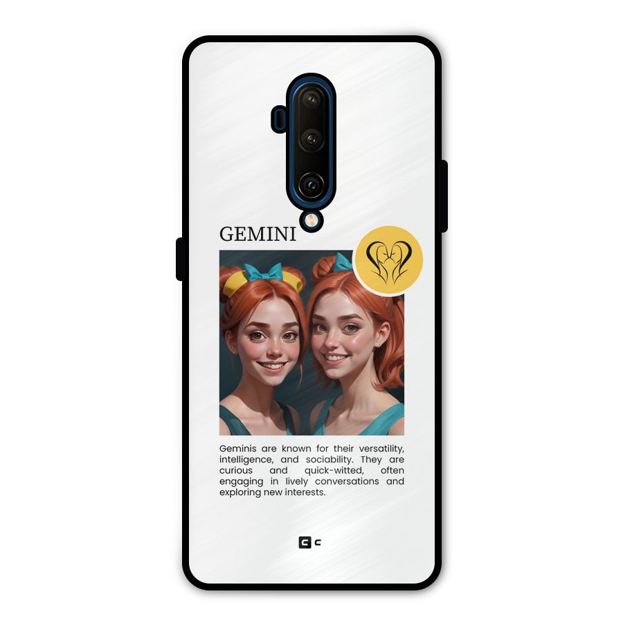 Golden Gemini Metal Back Case for OnePlus 7T Pro