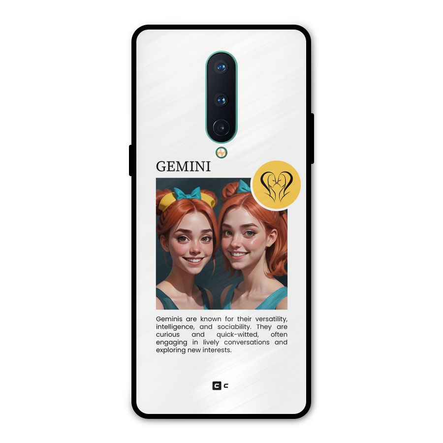 Golden Gemini Metal Back Case for OnePlus 8