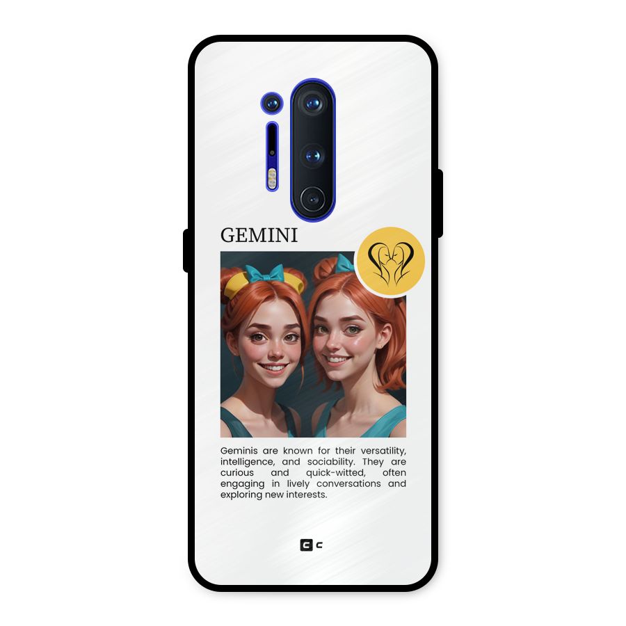 Golden Gemini Metal Back Case for OnePlus 8 Pro