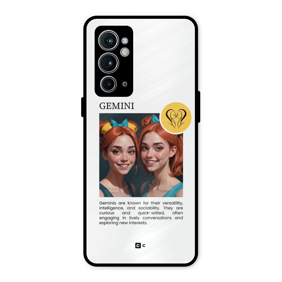 Golden Gemini Metal Back Case for OnePlus 9RT 5G