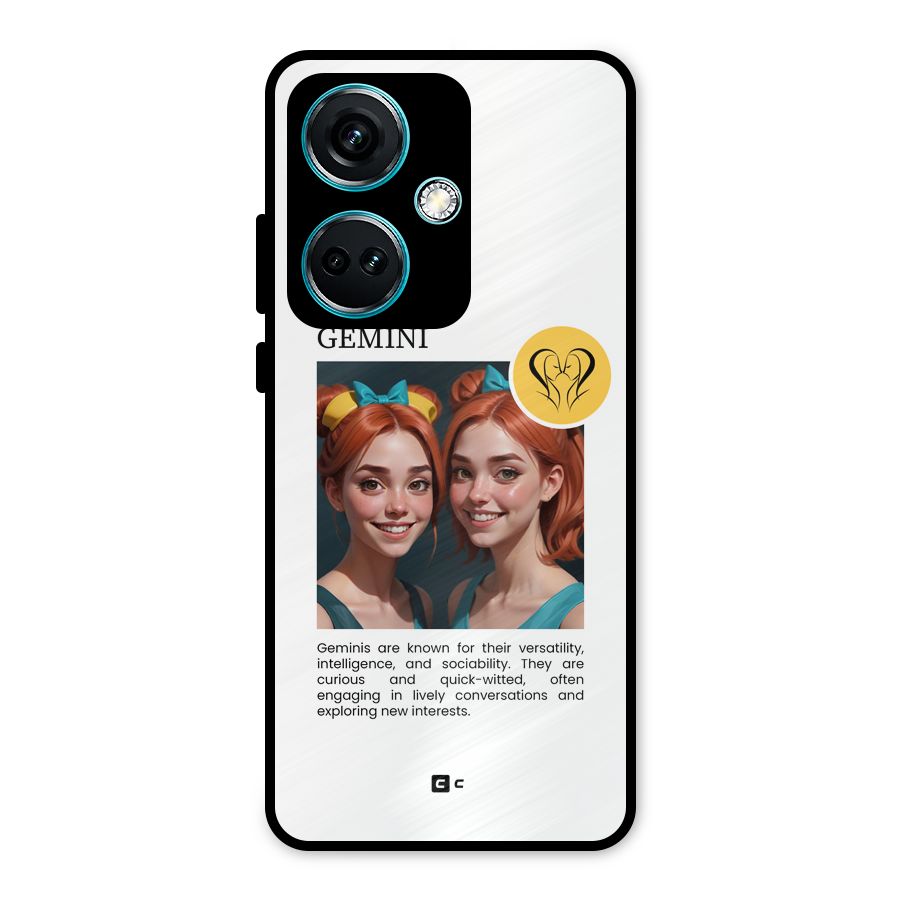 Golden Gemini Metal Back Case for OnePlus Nord CE 3 5G