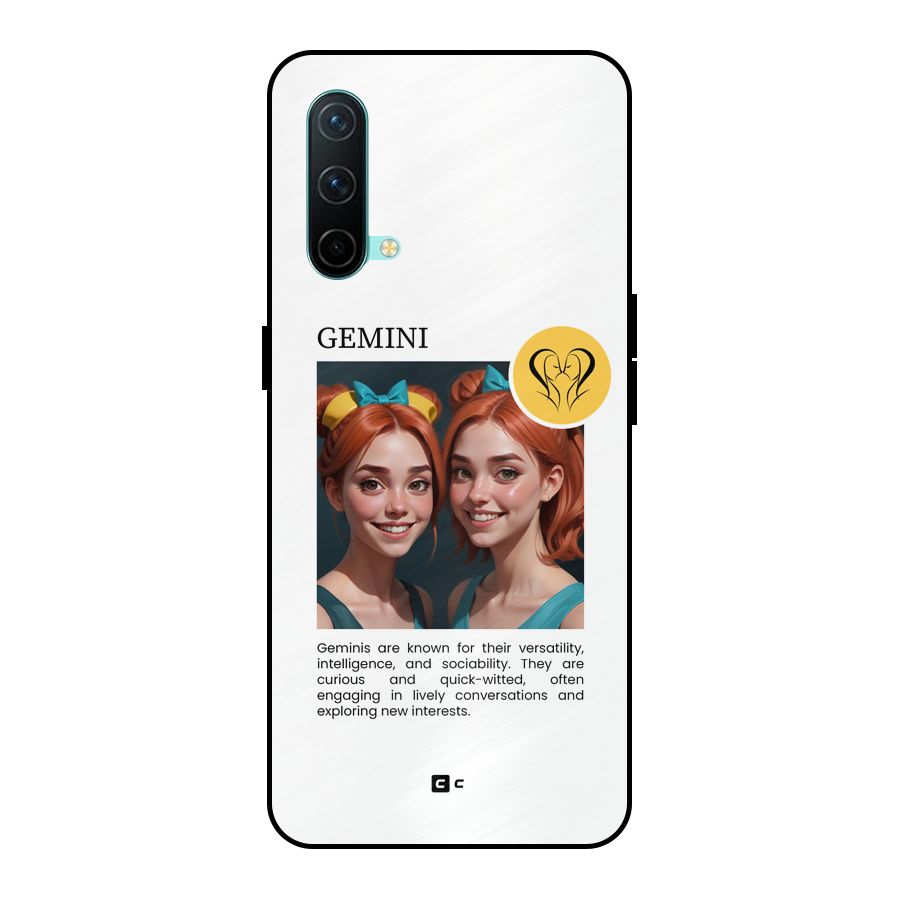 Golden Gemini Metal Back Case for OnePlus Nord CE 5G