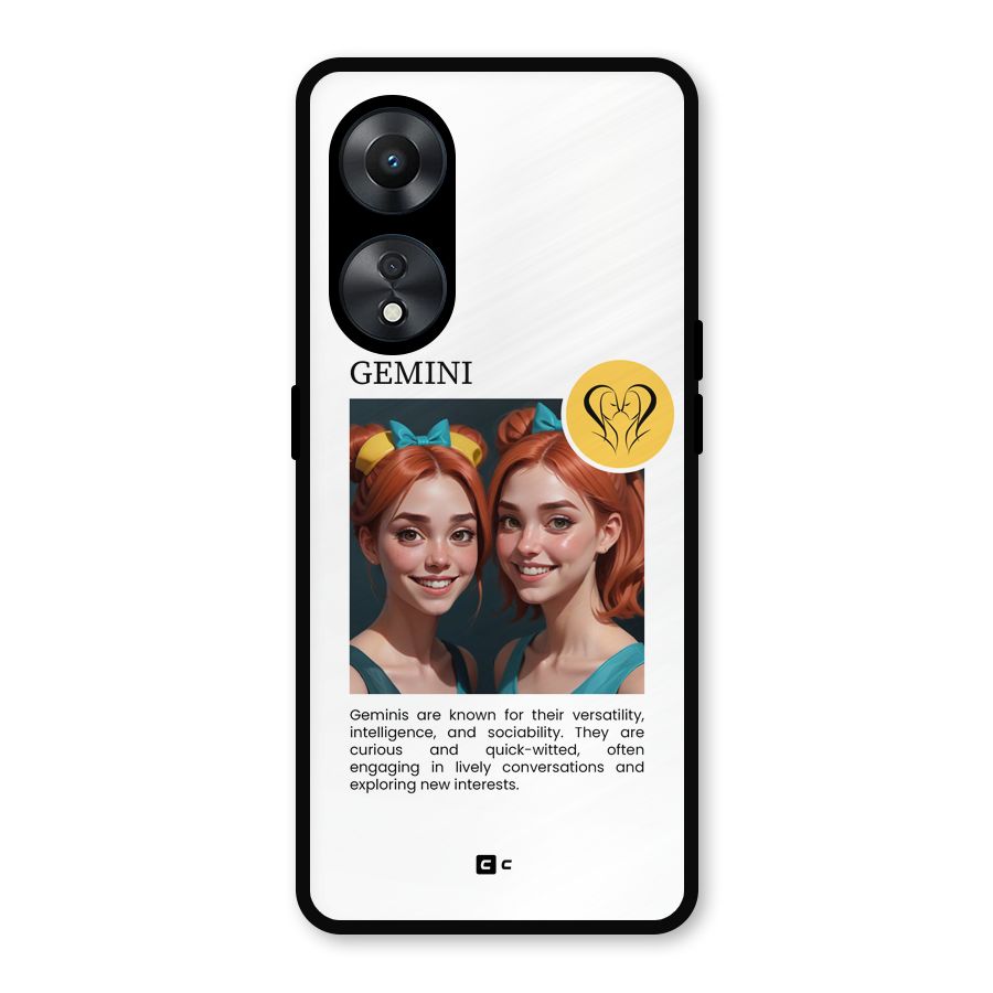 Golden Gemini Metal Back Case for Oppo A78