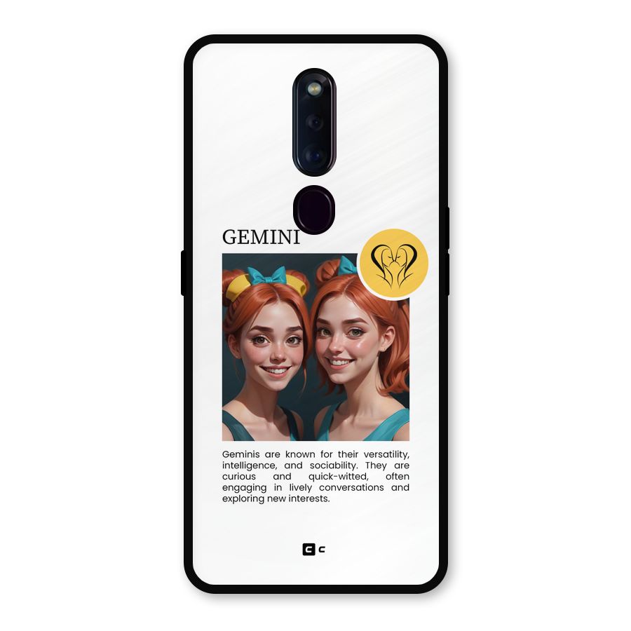 Golden Gemini Metal Back Case for Oppo F11 Pro