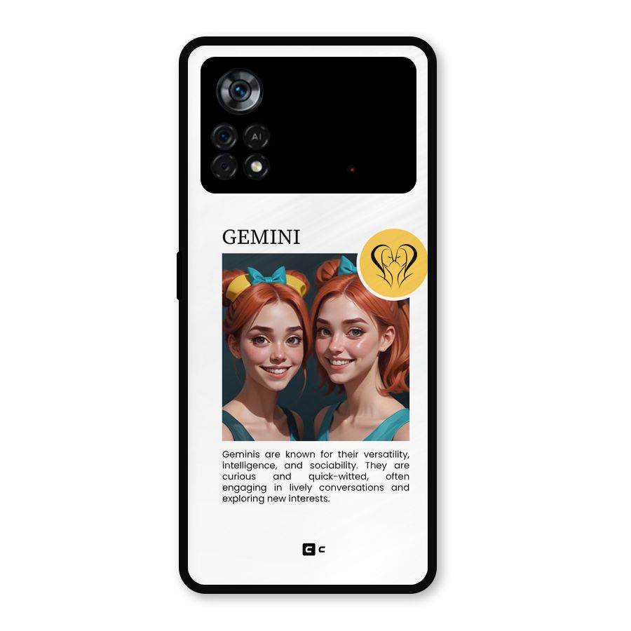 Golden Gemini Metal Back Case for Poco X4 Pro 5G