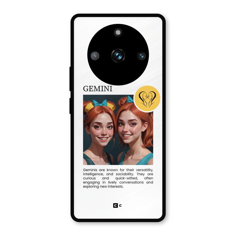 Golden Gemini Metal Back Case for Realme 11 Pro